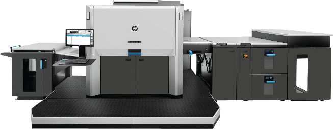 HP Indigo 12000 B2 sheet-fed digital press on the Bee Star Labels floor